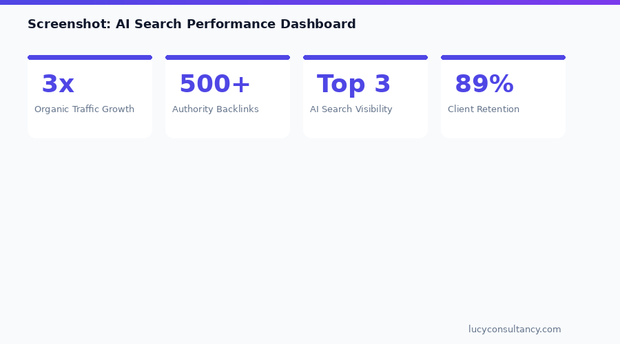 Screenshot: AI Search Performance Dashboard