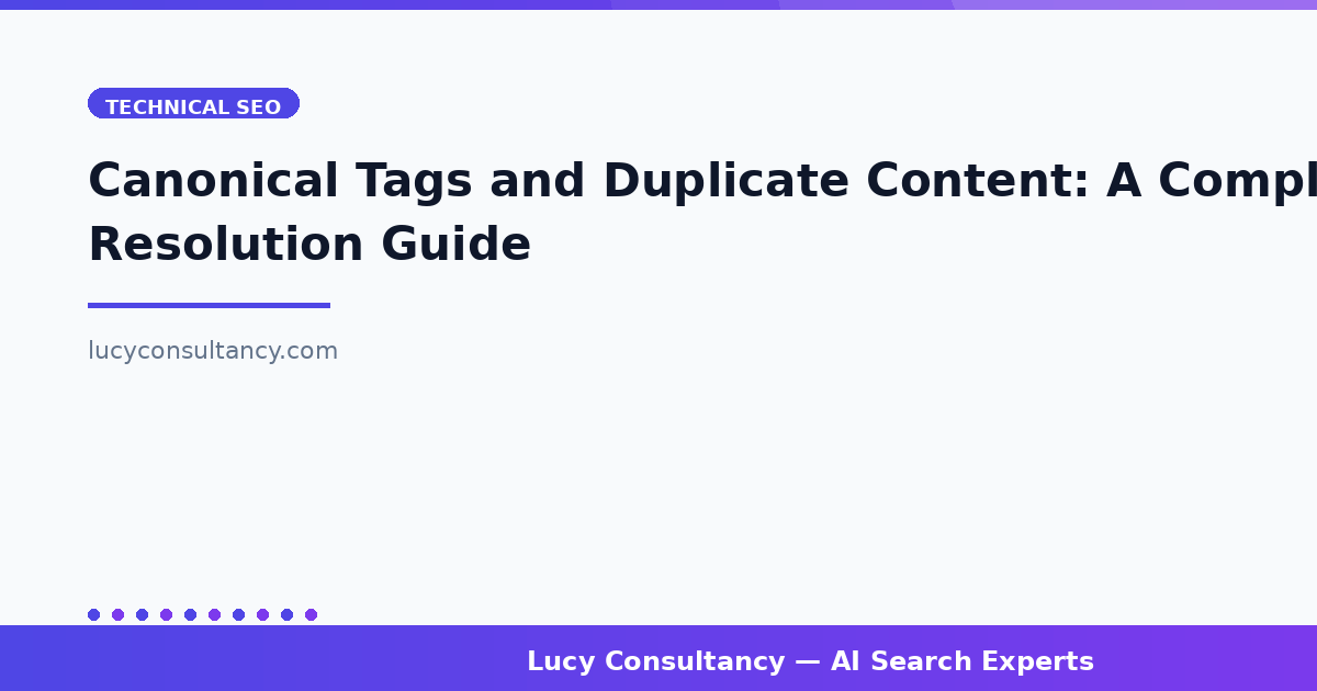 Canonical Tags and Duplicate Content: A Complete Resolution Guide