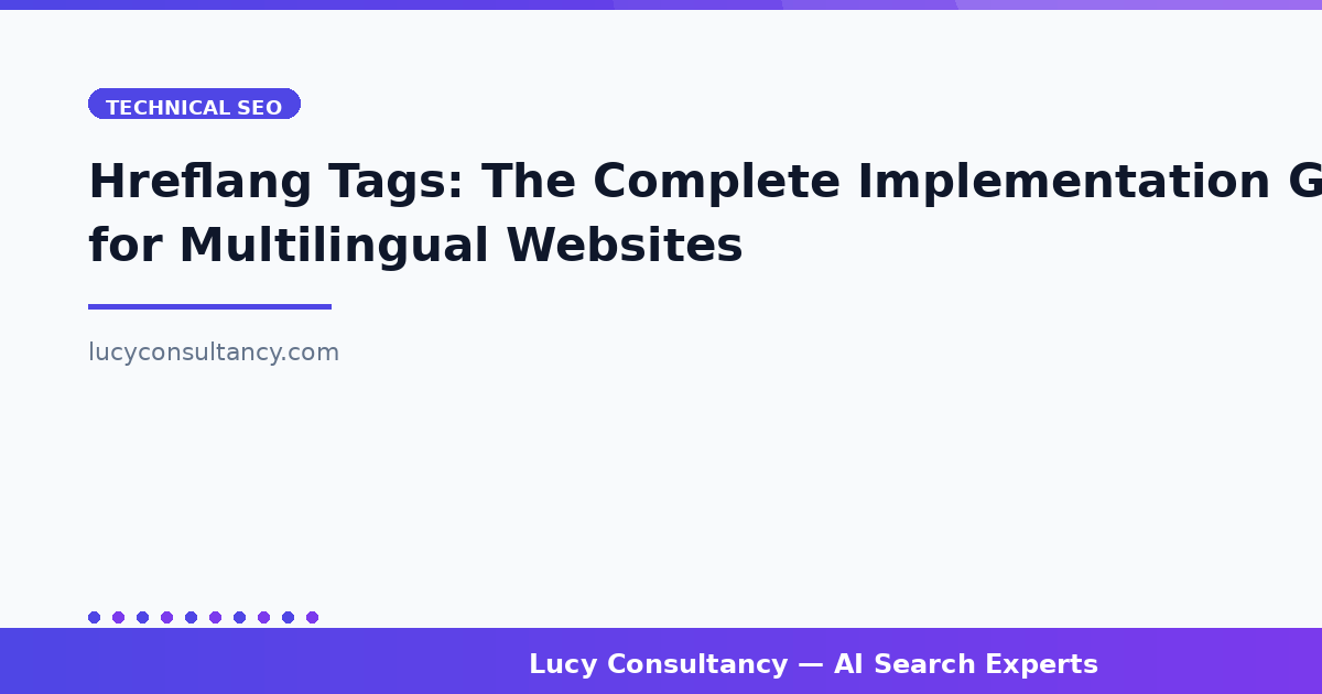 Hreflang Tags: The Complete Implementation Guide for Multilingual Websites