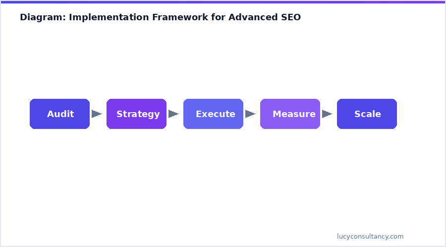 Diagram: Implementation Framework for Advanced SEO