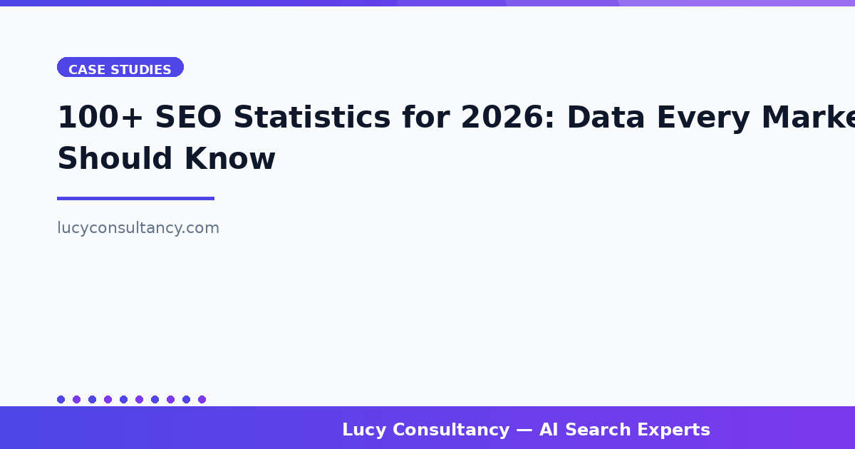 100+ SEO Statistics for 2026: Data Every Marketer Should Know