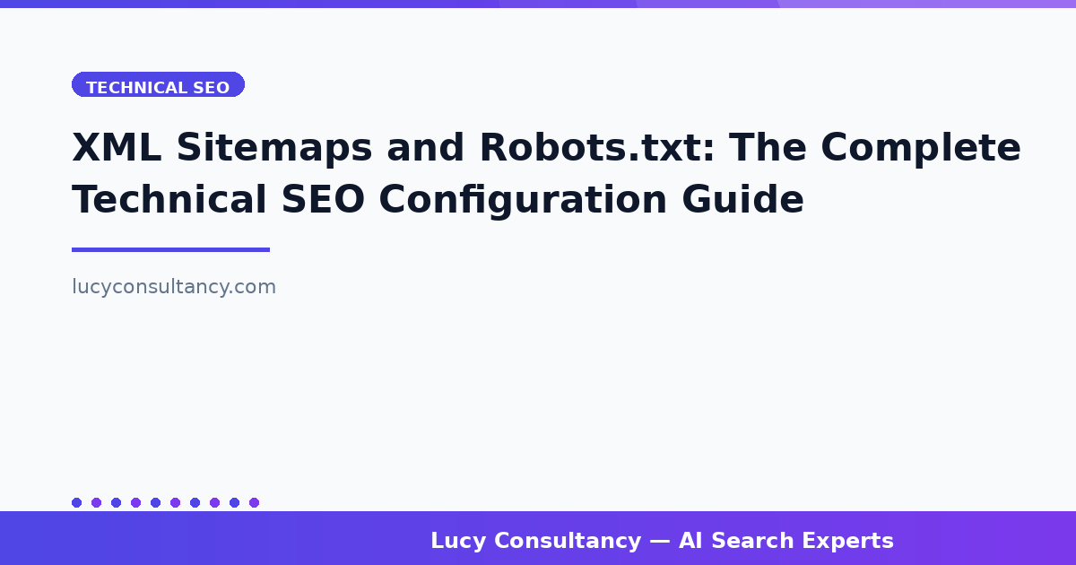 XML Sitemaps and Robots.txt: The Complete Technical SEO Configuration Guide